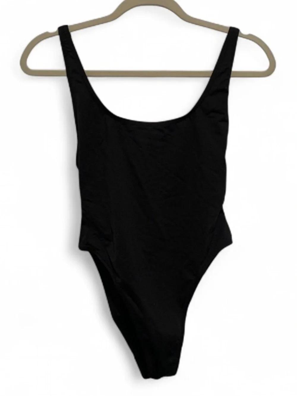 Skims Square Neck Classic Black One-Piece Swimsuit